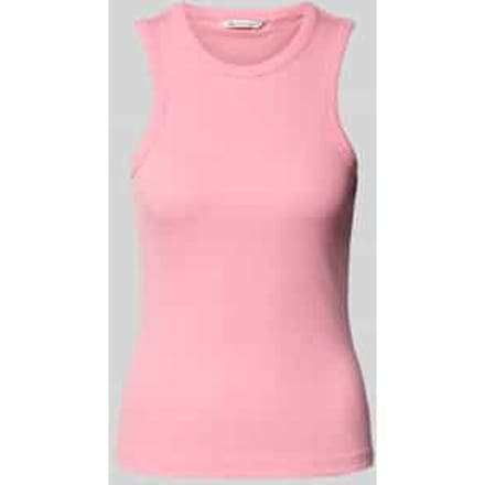 Regular fit tanktop van fijnrib