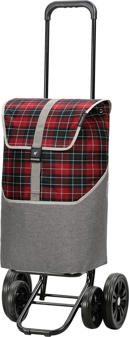 Andersen SHOPPER MANUFAKTUR Boodschappentrolley Quattro Shopper Gese Red Rood 117cm