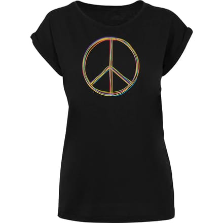 Dames-T-shirt Merchcode Peace