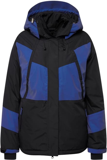 Ulla Popken - Dames - HYPRAR functioneel jack capuchon waterdicht skijack - Zwart - Maat 42+
