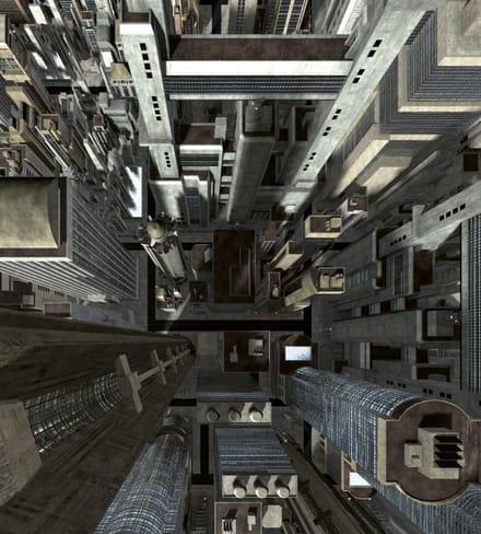 Fotobehang - Skyscrapers 225x250cm - Vliesbehang