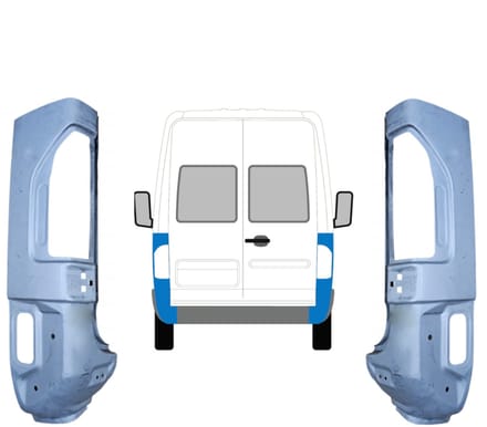 Reparatiepaneel achter hoek voor Mercedes Sprinter 1995-2006 / Links + Rechts