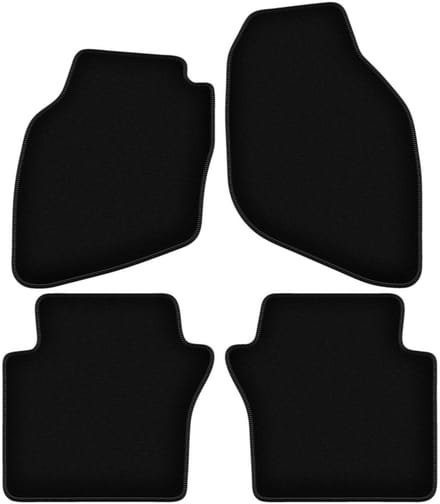 BASIC zwarte veloursmatten voor: Honda Jazz II hatchback (2002-2008)