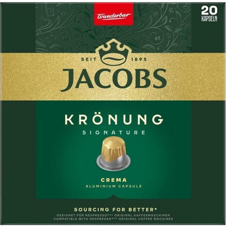Jacobs Krönung Capsules Crema 20 pièces.
