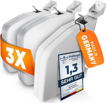 Rolluiken Riemwikkelaar - Opbouw Wikkelaar - Rolluiken Monteren - 180° Draaibaar - 155mm Gatafstand - Wit