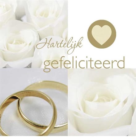 Haza Original Geldkaarten Huwelijk Wit Papier