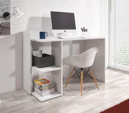 Meubella - Bureau Pierre - Wit - 120 cm