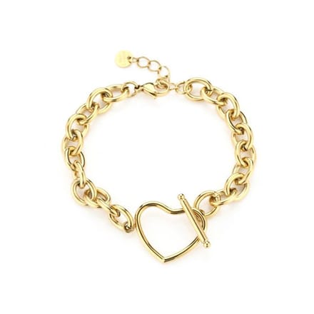 Bijoutheek Armband Open Hart Goud JE12857