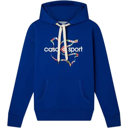 Casablanca Drapeau De Collombes Bedrukte Blauwe Hoodie