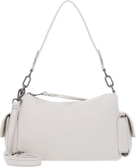 FREDsBRUDER Leren schoudertas Bestie Pocket Shoulderbag Oat Beige crème