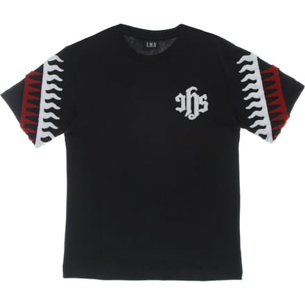 Sponge Graphic Flames Tee Heren T-shirt Zwart