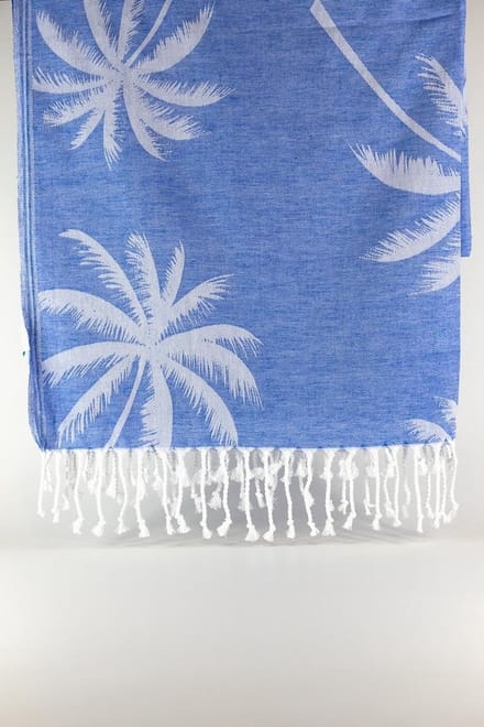 Kyllandos – Turkse hamamdoek – 100x180 cm – katoen – licht & sneldrogend – blauw