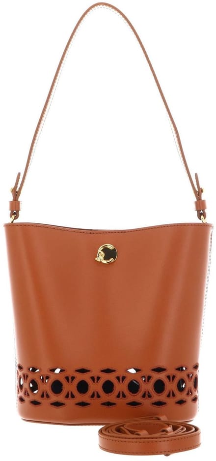 COCCINELLE Leren schoudertas Nikla Mon. Sang Mini Bag Crab Lichtbruin