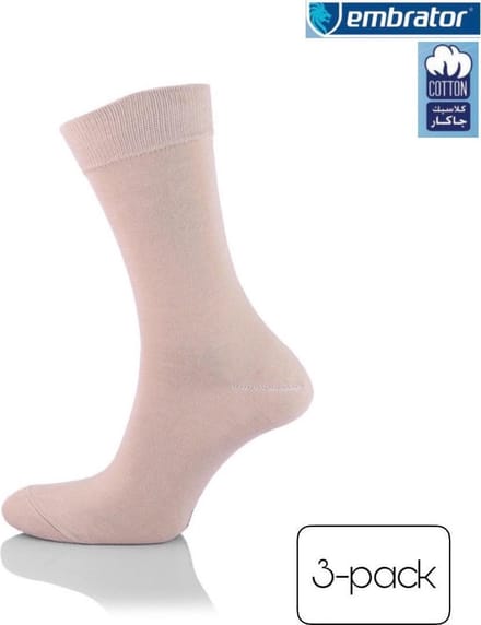 Embrator 5-pack Klassieke mannen Sokken beige