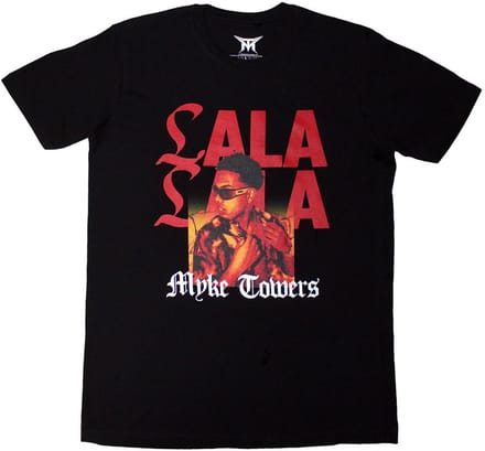 Myke Towers - Lala Heren T-shirt - M - Zwart