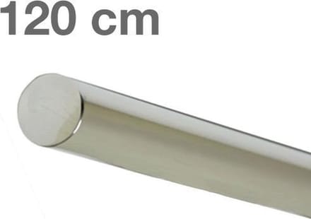 RVS Gepolijst Trapleuning 120 cm - Zonder houders