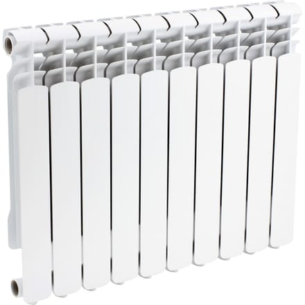 10-vezelset aluminium verwarming, witte Power 70-radiator