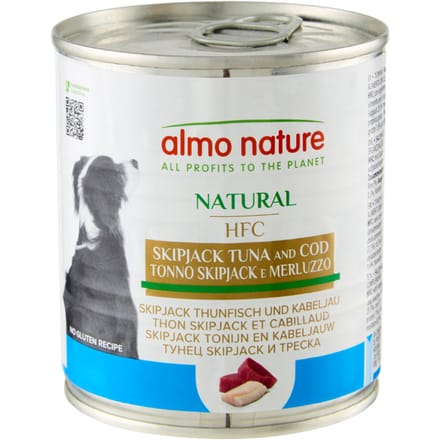 290g Skipjack Tonijn & Kabeljauw Almo Nature HFC Hondenvoer nat
