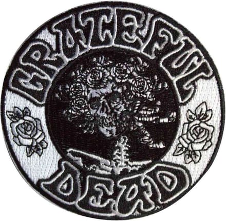 Grateful Dead - Black & White Bertha Circle Patch - Zwart/Wit