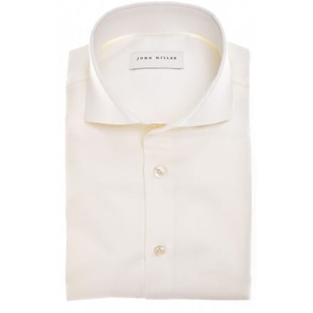 John Miller Overhemd Allover Fine Pattern Cotton Non-Iron Antiekwit / male