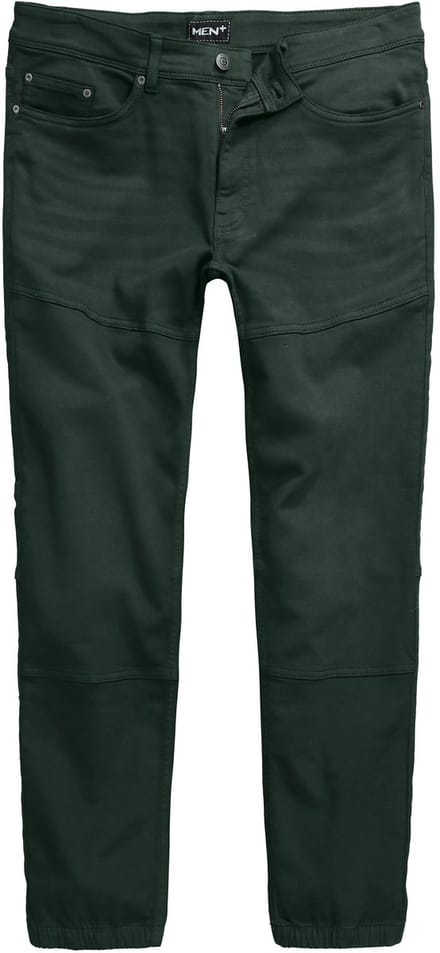 Men Plus - Heren - Broek FLEXLASTIC® Straight Fit 5-pocket - Donkergroen - Maat 54