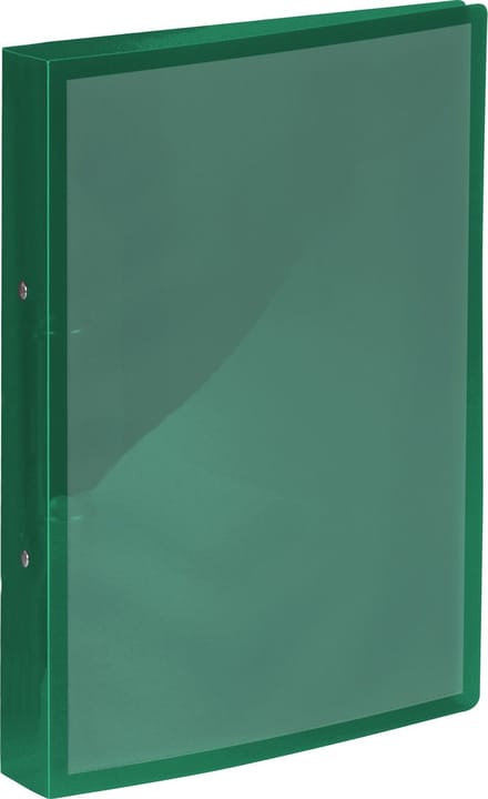 Kangaro ringband - met venster - rugbreedte 25mm - 2-rings - transparant groen