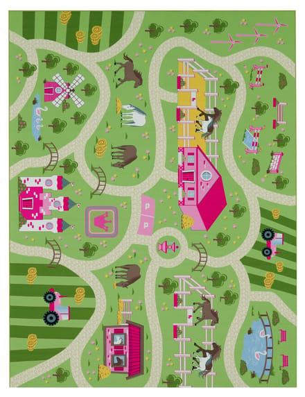 Kindertapijt Bini groen 80x150 cm