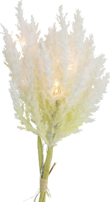 Non-branded Decoratietak Astilbe Led 25,4 Cm Zeide Crème
