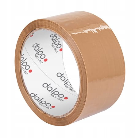 Bruine Pakkingstape Hotmelt 48mm x 54m - 1 Rol