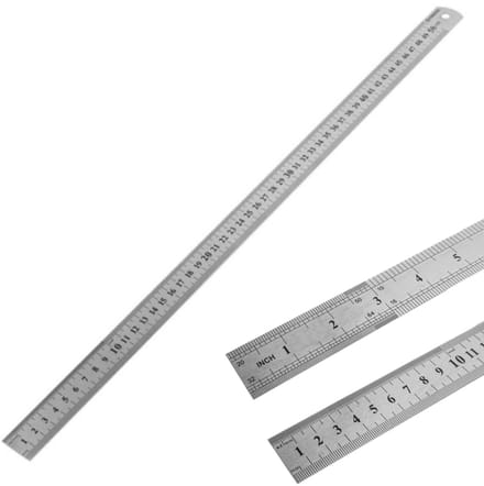 Forsage - Liniaal - 500mm - Stalen Meetlint - Dubbele Meetverdeling