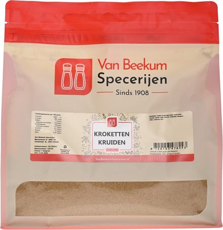 Van Beekum Specerijen - Kroketten Kruiden - 1 KG (hersluitbare stazak)