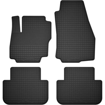 Wielganizator BasicProtect Serie - Universele Autovloermatten - Rubber - 4 stuks