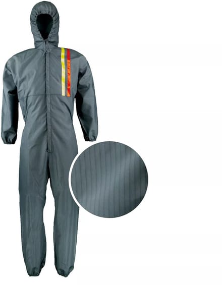 Spuitoverall met capuchon en rits - Maat M / 52