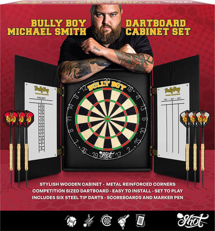 Shot Michael Smith Cabinet - Dartbord Kast