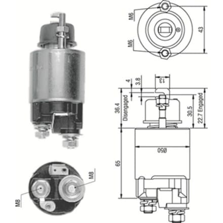 Magneetschakelaar, starter MAGNETI MARELLI 940113050230