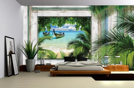Beach Tropical View Photo Wallcovering