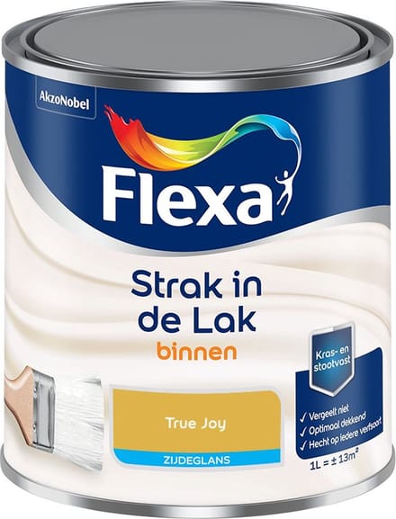 Flexa - Strak In De Lak Binnenlak Zijdeglans - True Joy - Mengverf - 1 L