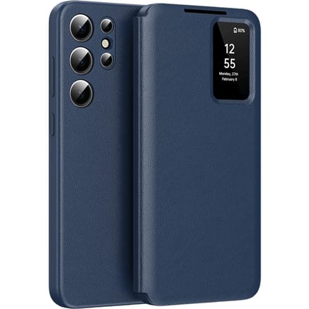 CaseBody Samsung Galaxy S24 Ultra Smart Cover Blauw