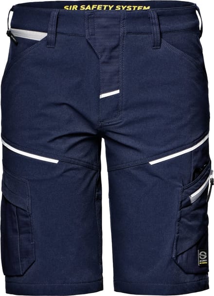 SIR SAFETY GEMINI GUARD Korte Werkbroek HEREN Werkshort Donkerblauw - Stretch - Ripstop - Dubbel Gestikt