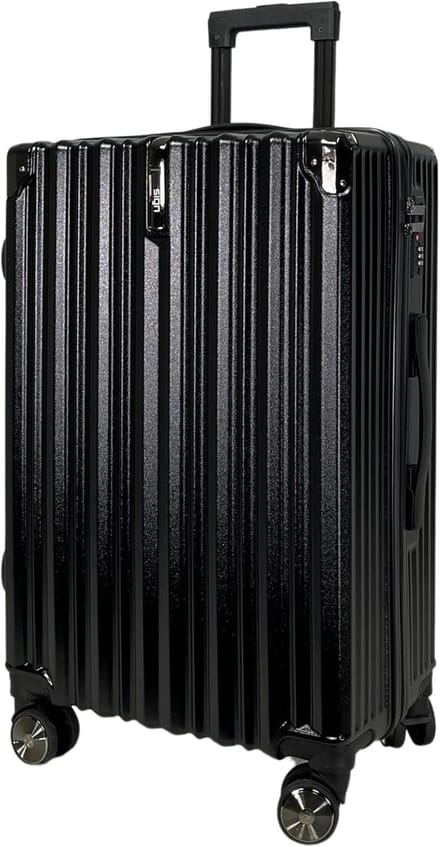 Reiskoffer Hardcase - Bagage Koffer - Stijlvol Reizen - Dubbele Wielen - Medium 67cm - Zwart