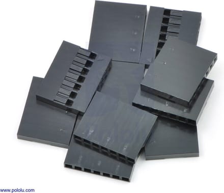 1x7-Pin 10-Pack 0.1" (2.54mm) Krimpconnectorbehuizing Pololu-1906