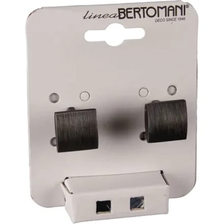 Bertomani Meubelknop - Zamak - Geweerkleur - 21x21mm - Set Van 2