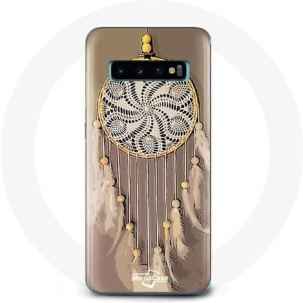 Coque pour Samsung Galaxy S10 Plus Attrape Rêve marron Capteur de Rêves