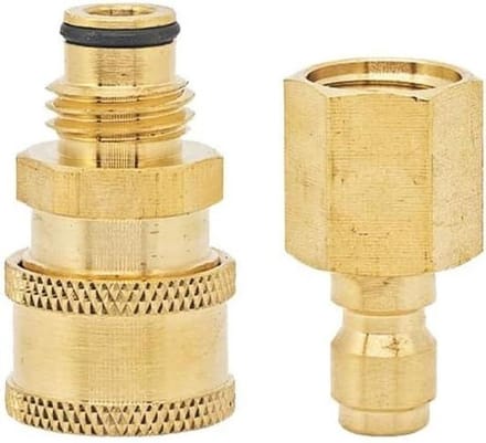 Messing Koppeling - Hogedruk Adapter - Auto Wassen - Lekvrije Afdichting - 5 x 2 x 2 cm - Geel