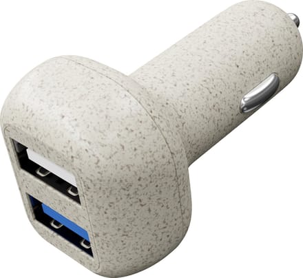 XtremeMac Quick Charger Autolader - USB-A - 18W - 2.4AMP - Wit (ECO)