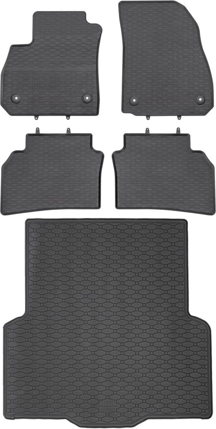 Max-Dywanik Rigum + Geyer - Opel Insignia B - Zwarte Rubber Matten - Perfecte Pasvorm
