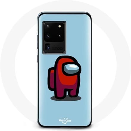 Coque - Samsung - Galaxy S20 Ultra - Souple - Bleu - Motif Among Us bleu
