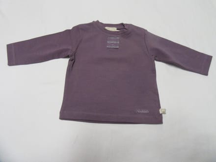 noukie's , jongens , t-shirt lange mouw , paars , 3 maand  62