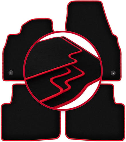 CARLUX-RED automatten voor: Skoda Scala hatchback (2019-)