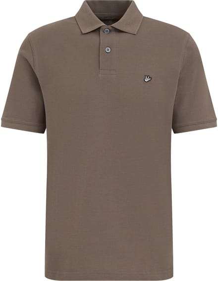 WE Fashion Heren regular fit polo met structuur